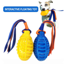 Rugby Shape Pet Toys Brinquedo interativo para dentição Brinquedo flutuante interativo